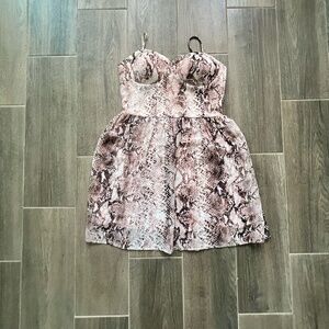 Snake print dress